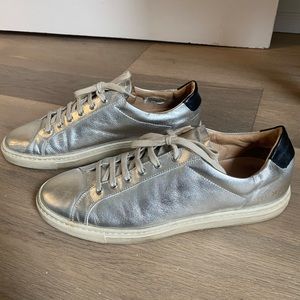 Common Project Achilles retro low silver black trainers